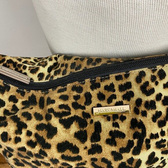 2-in 1 Vegan Leather Champagne Gray Tote & Animal Print Crossbody Bag - Picture 10 of 10